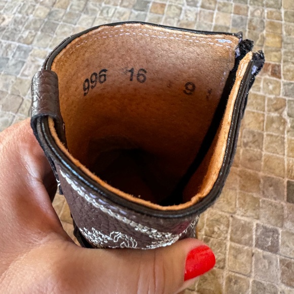 Boy/girl boots 100% leather made in Mexico - Picture 5 of 9